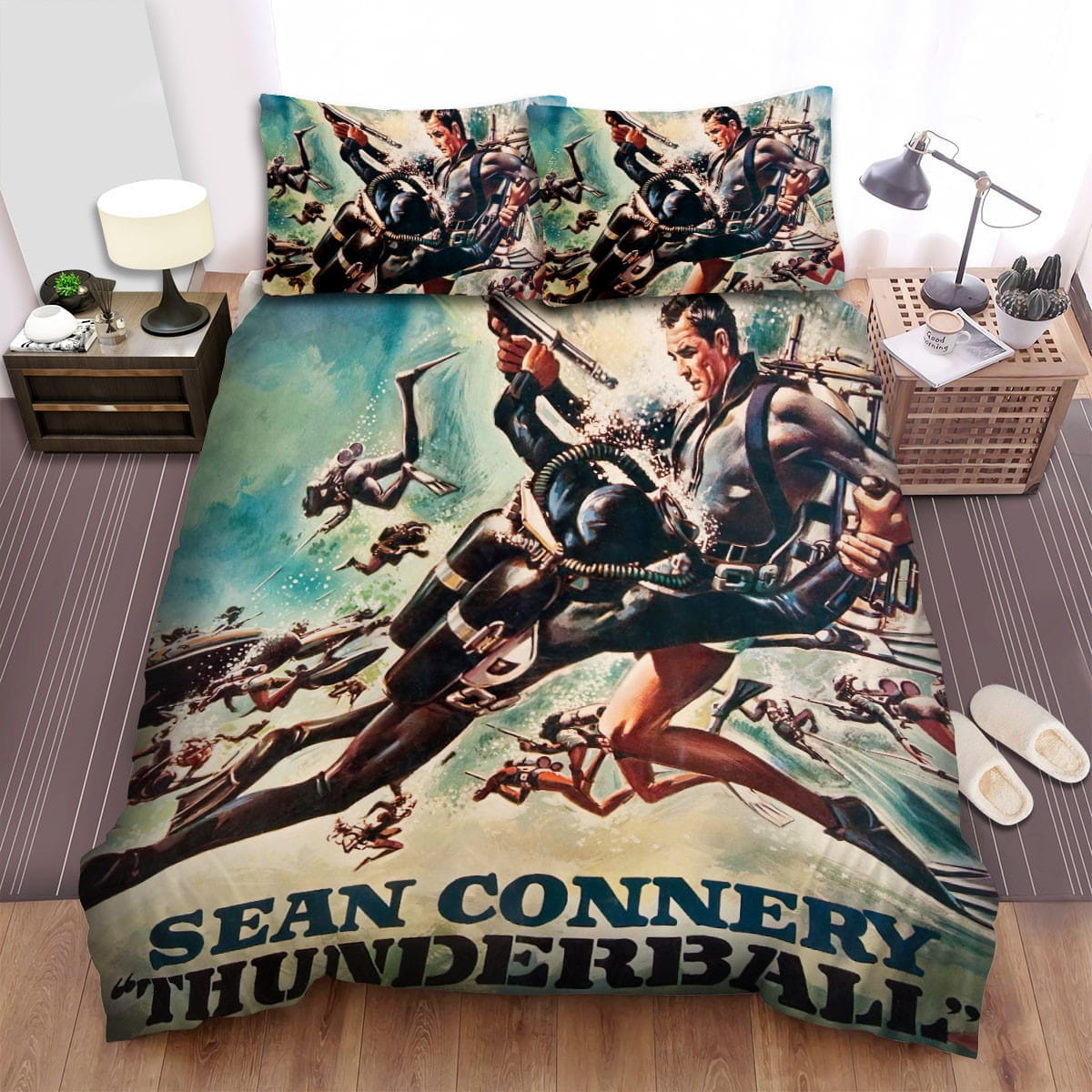 Thunderball Operatie Donder Decorative Bedding Sets with Duvet Cover Flatsheet Pillowcases