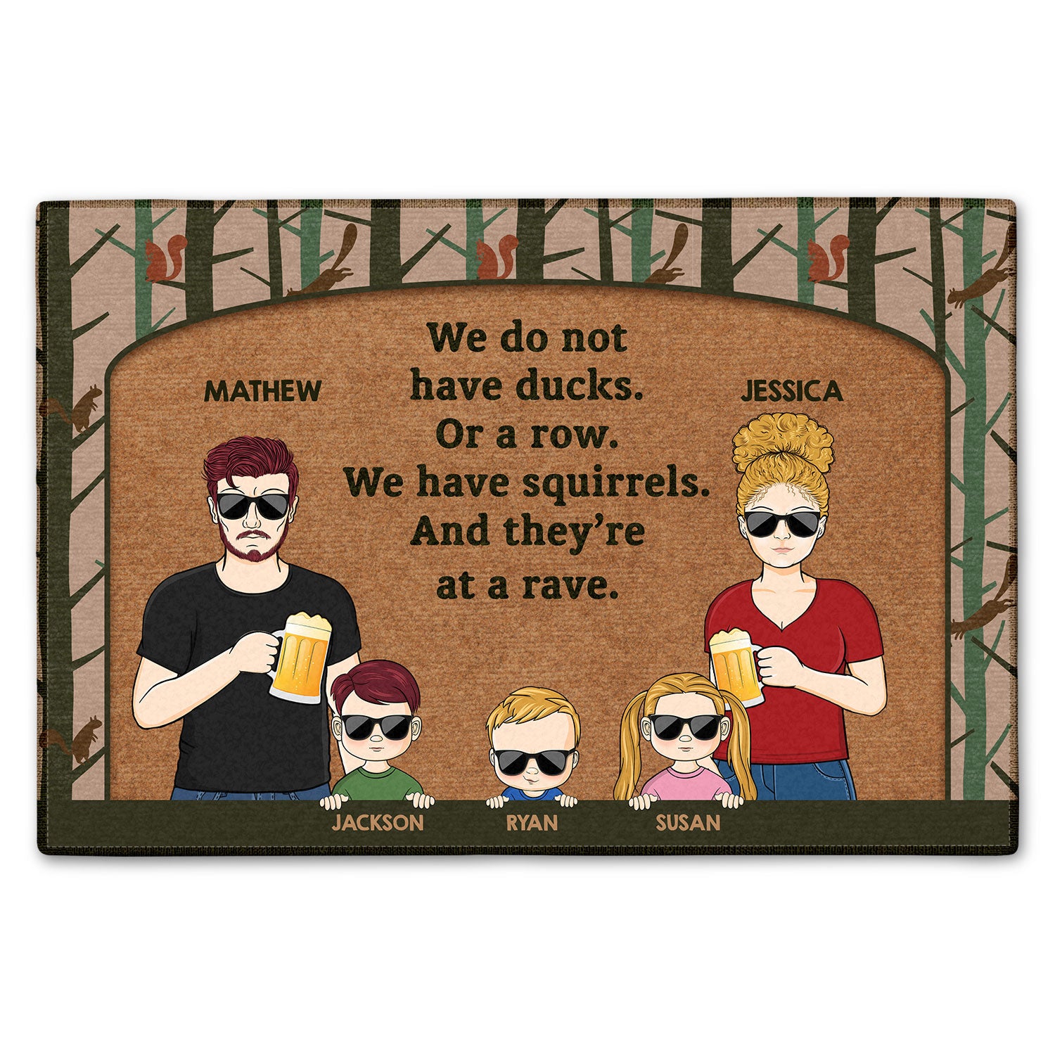 At A Rave Gift For Mother, Father Doormat