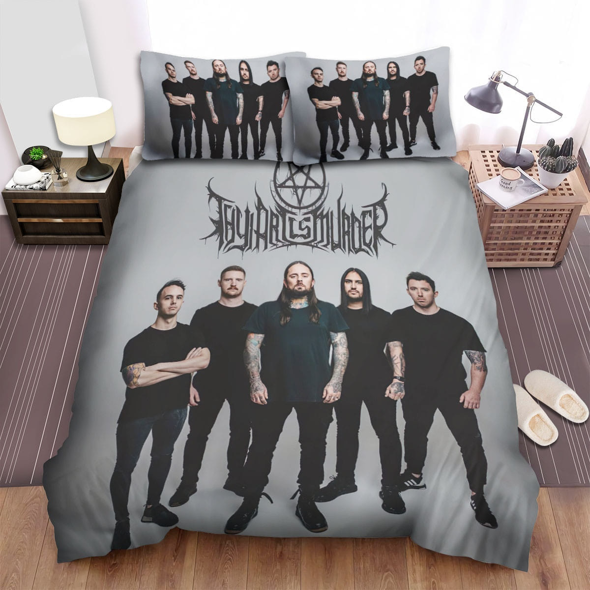 Thy Art Is Murder Band Decorative Bedding Sets with Duvet Cover Flatsheet Pillowcases