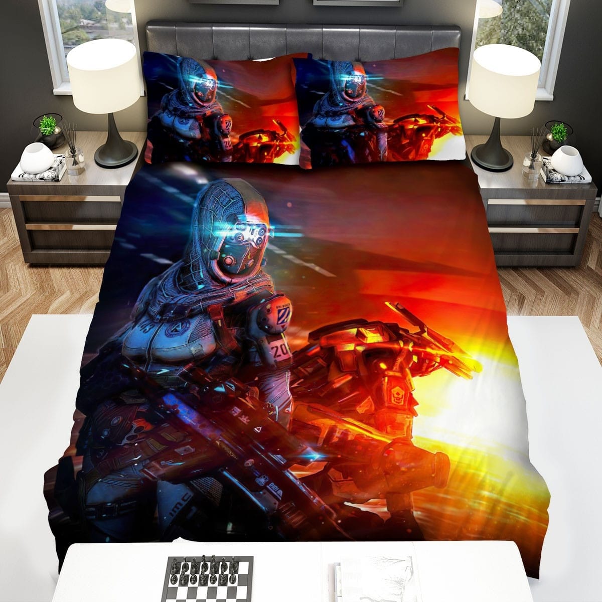 Titanfall Ion Decorative Bedding Sets with Duvet Cover Flatsheet Pillowcases