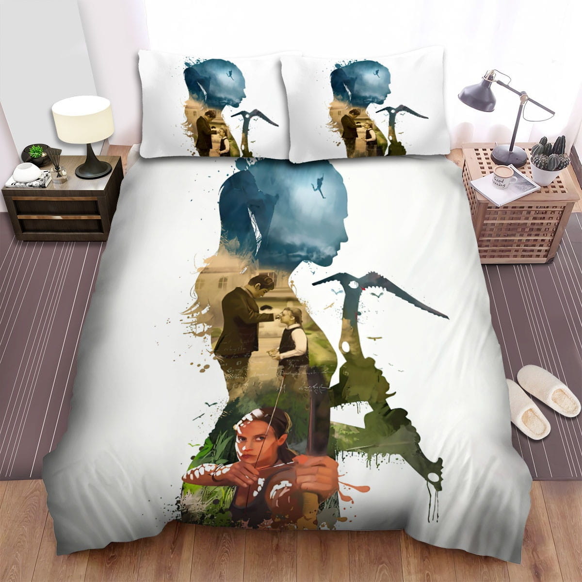 Tomb Raider Movie Art 3 Bedding Sets Duvet Cover Flatsheet Pillowcase