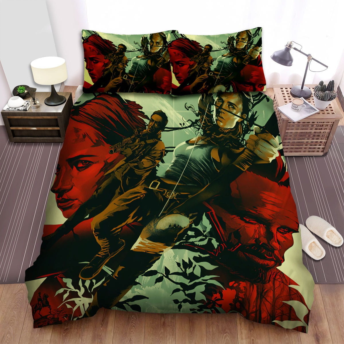 Tomb Raider Movie Art 4 Bedding Sets Duvet Cover Flatsheet Gift For Wife Husband Besties