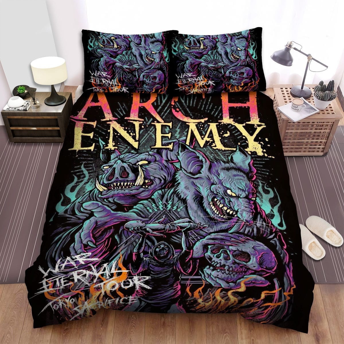Tokyo Tour Arch Enemy Bedding Sets Duvet Cover Flatsheet Pillowcase