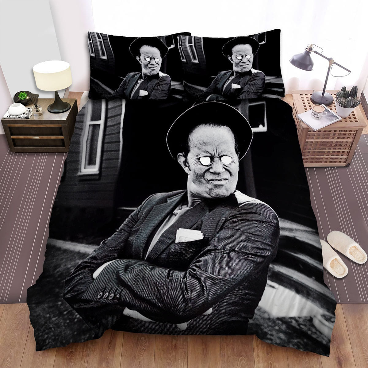 Tom Waits White Eyes Bedding Sets Duvet Cover Flatsheet Pillowcases Perfect Gift For Fans