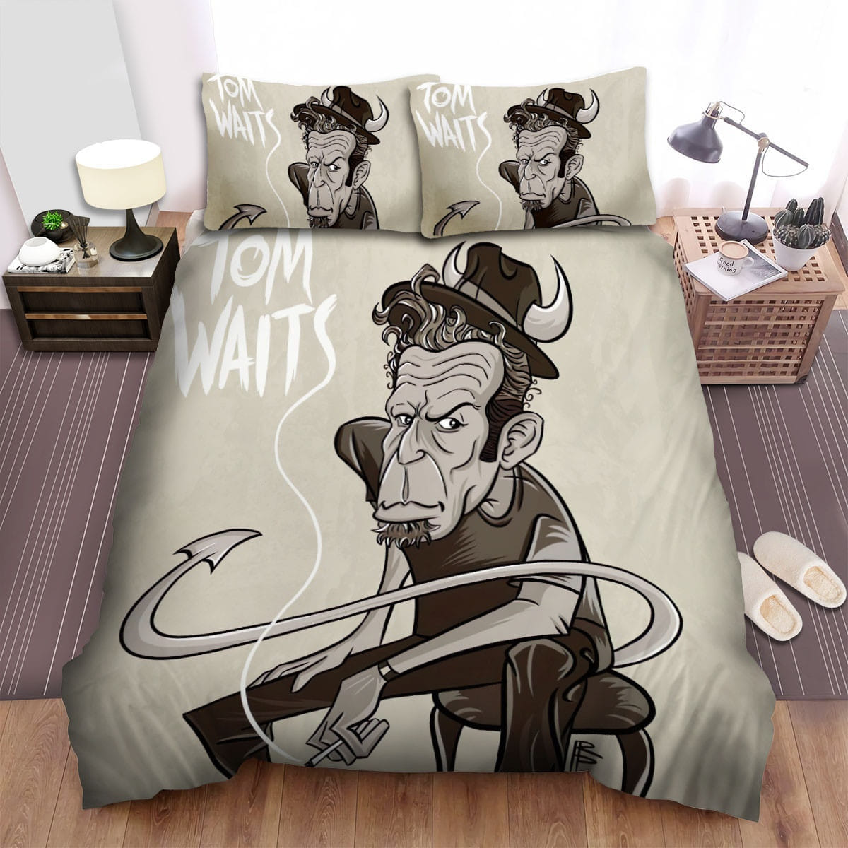 Tom Waits Evil Bedding Sets Duvet Cover Flatsheet Gift For Wife Husband Besties