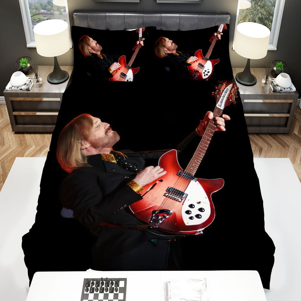 Tom Petty Playing Guitar Bedding Sets Duvet Cover Flatsheet Pillowcases For Every Bedroom