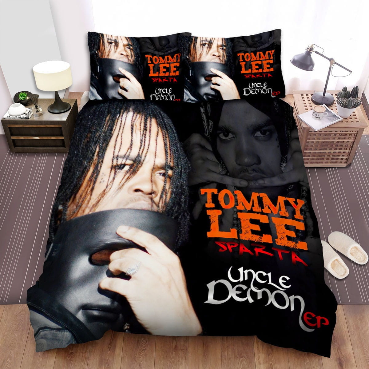 Tommy Lee Uncle Demon Decorative Bedding Sets with Duvet Cover Flatsheet Pillowcases