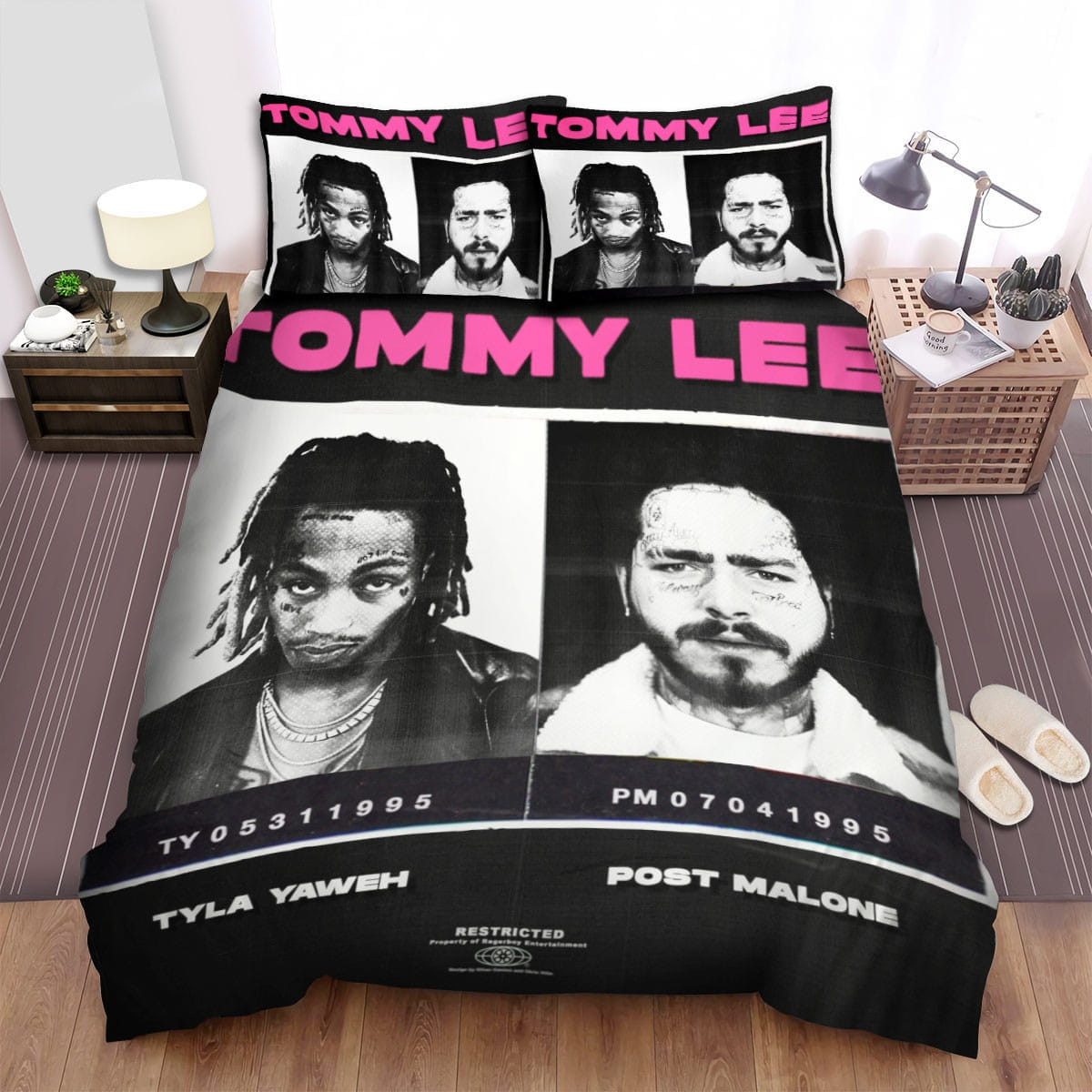 Tommy Lee Decorative Bedding Sets with Duvet Cover Flatsheet Pillowcases