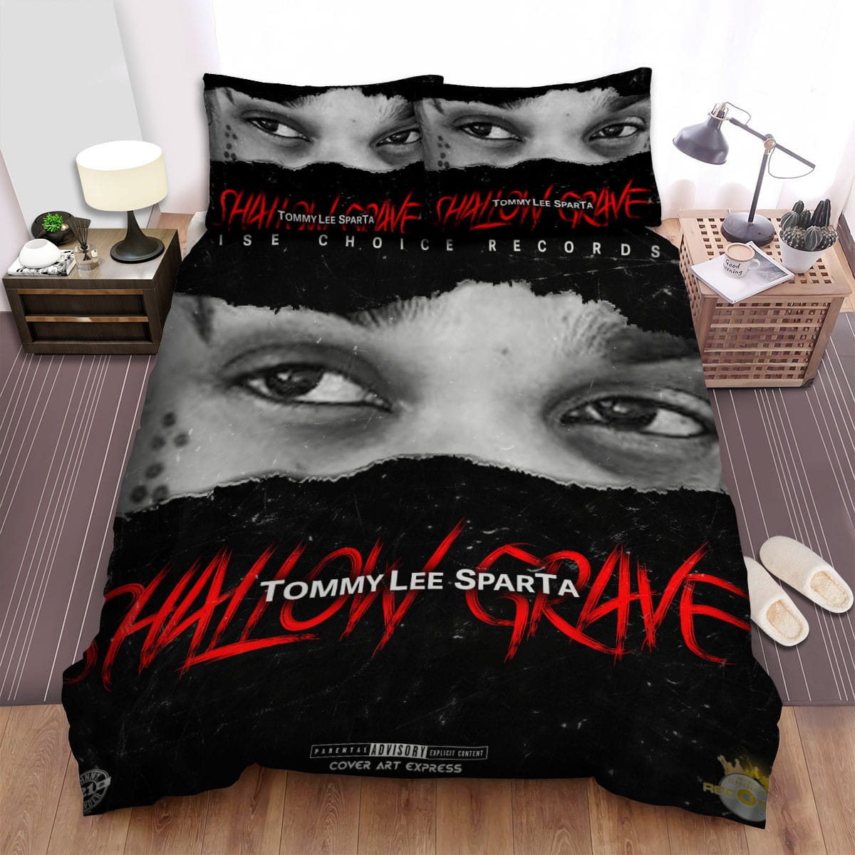 Tommy Lee Shallow Grave Decorative Bedding Sets with Duvet Cover Flatsheet Pillowcases