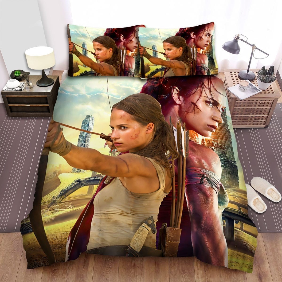 Tomb Raider Movie Poster 6 Bedding Sets Duvet Cover Flatsheet Pillowcases Perfect Gift For Fans