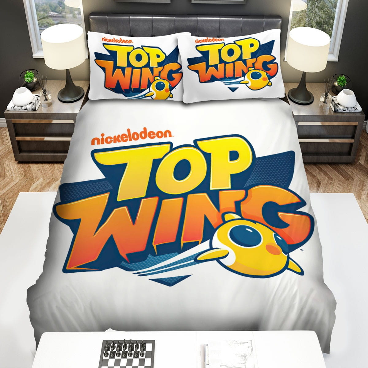 Top Wing The Logo Bedding Set Duvet Cover Gift For Christmas Birthday Thanksgiving