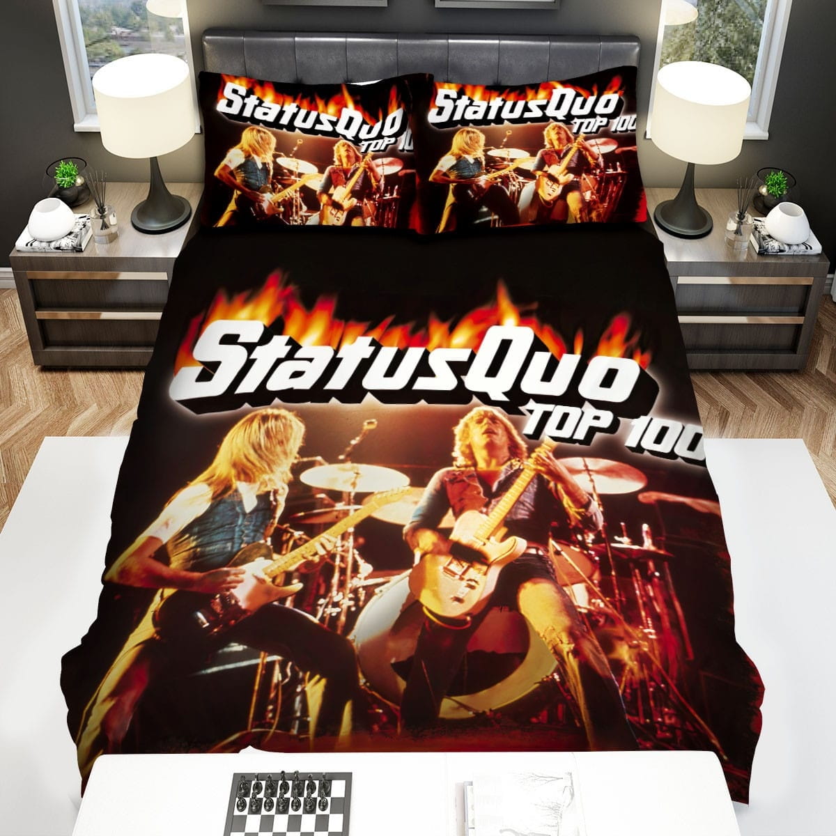 Top 100 Status Quo Decorative Bedding Sets with Duvet Cover Flatsheet Pillowcases