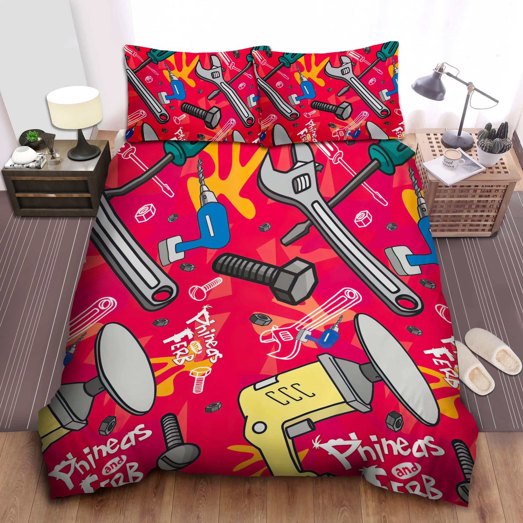 Tools And Gadgets Decorative Bedding Sets with Duvet Cover Flatsheet Pillowcases