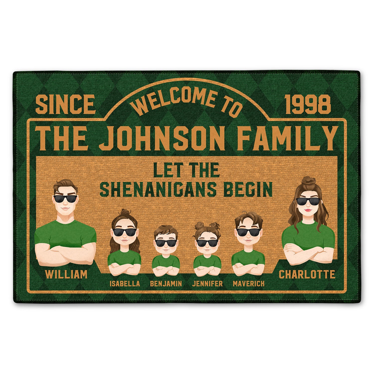Let The Shenanigans Begin Family Gift Doormat