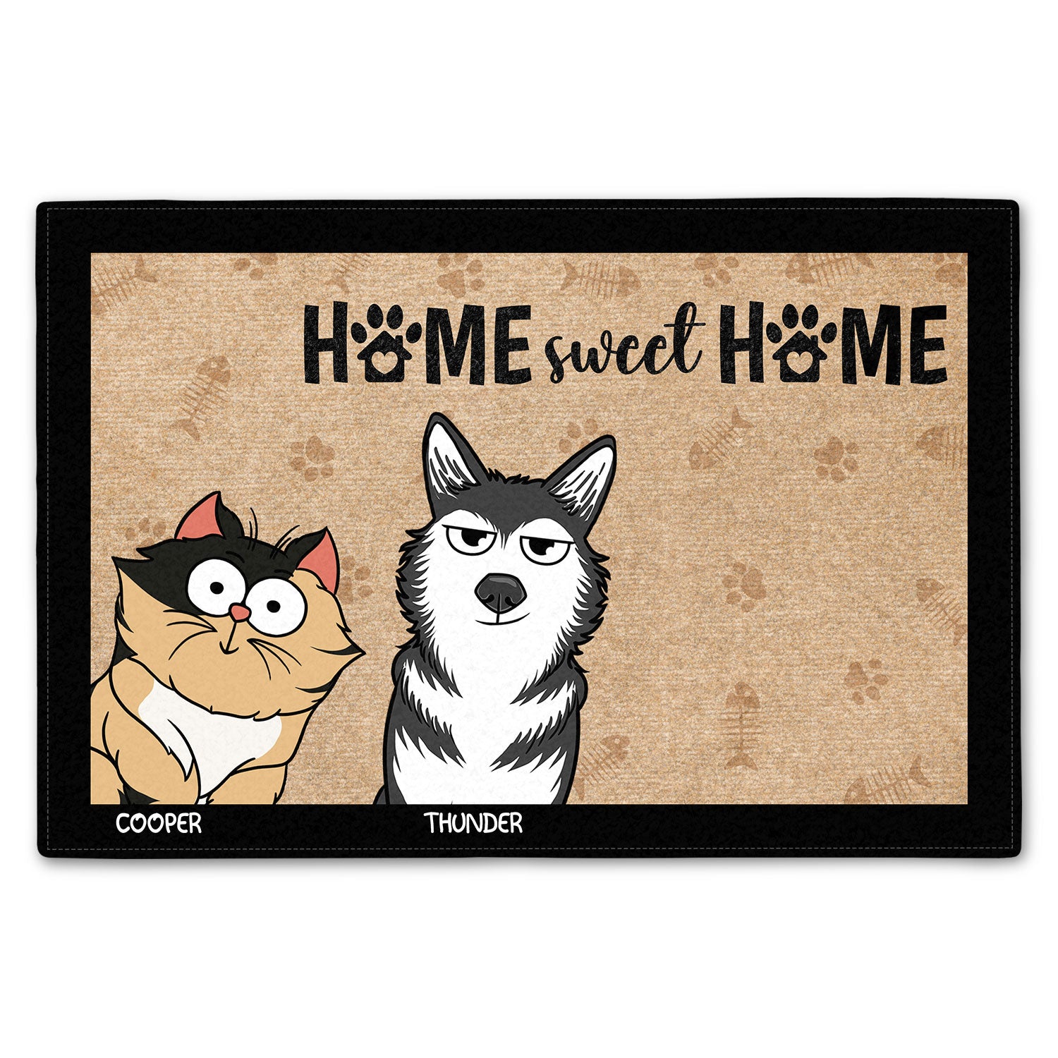 Pet Lovers Home Sweet Home Gift For Pet Lovers Doormat