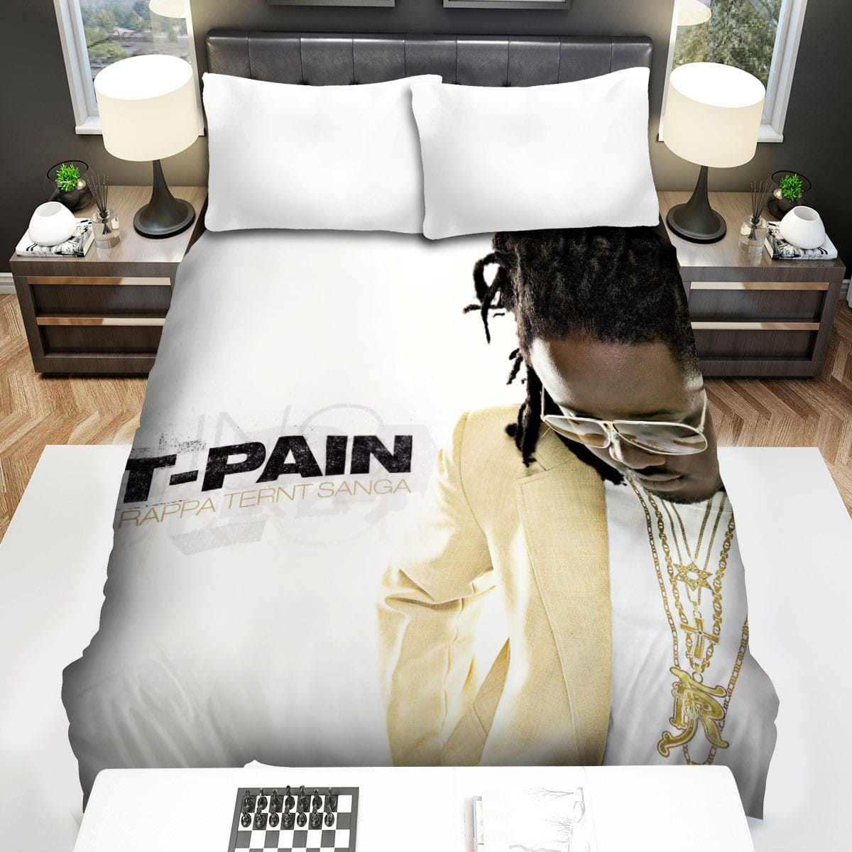T-Pain Rappa Tern Sanga Bedding Sets Duvet Cover Flatsheet Gift For Wife Husband Besties