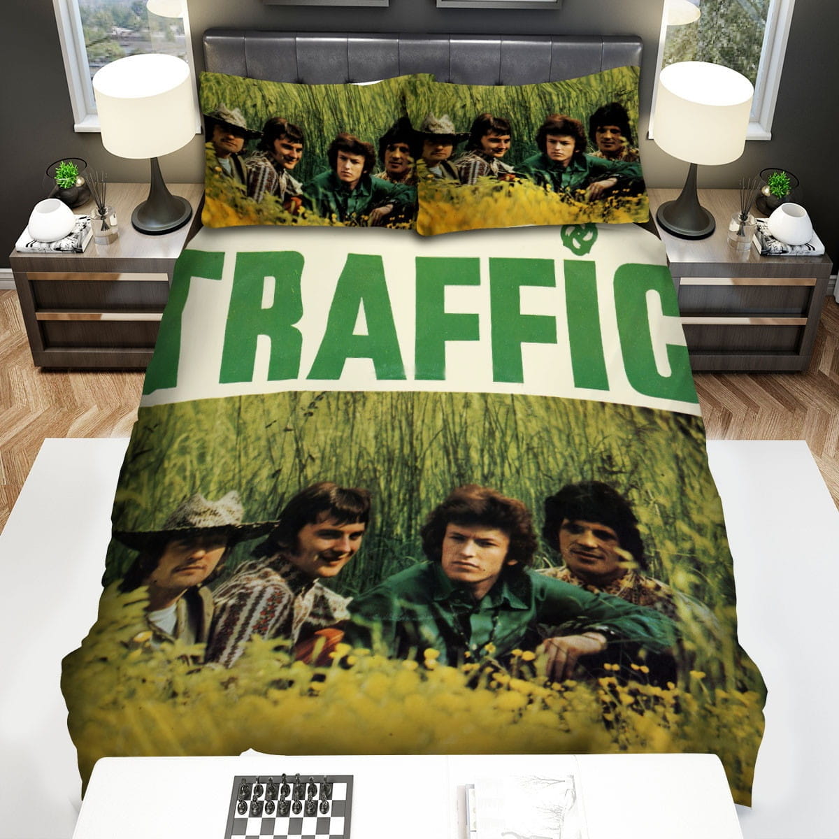 Traffic Band Album Cover Bedding Sets Duvet Cover Flatsheet Gift For Wife Husband Besties