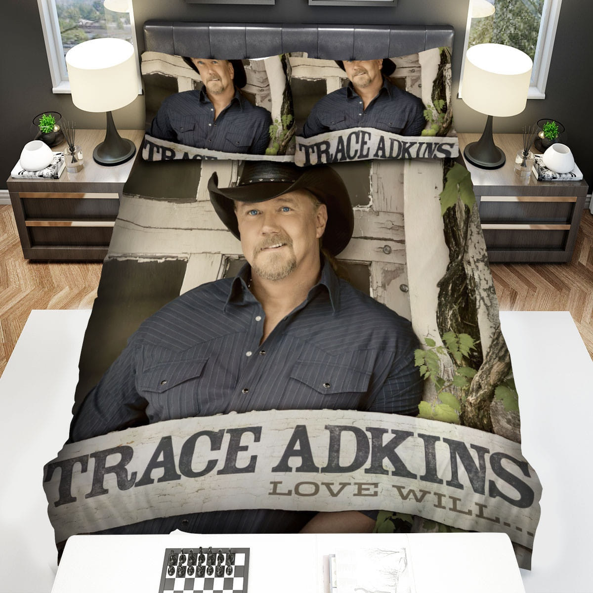 Trace Adkins Love Will Bedding Set Duvet Cover Gift For Christmas Birthday Thanksgiving