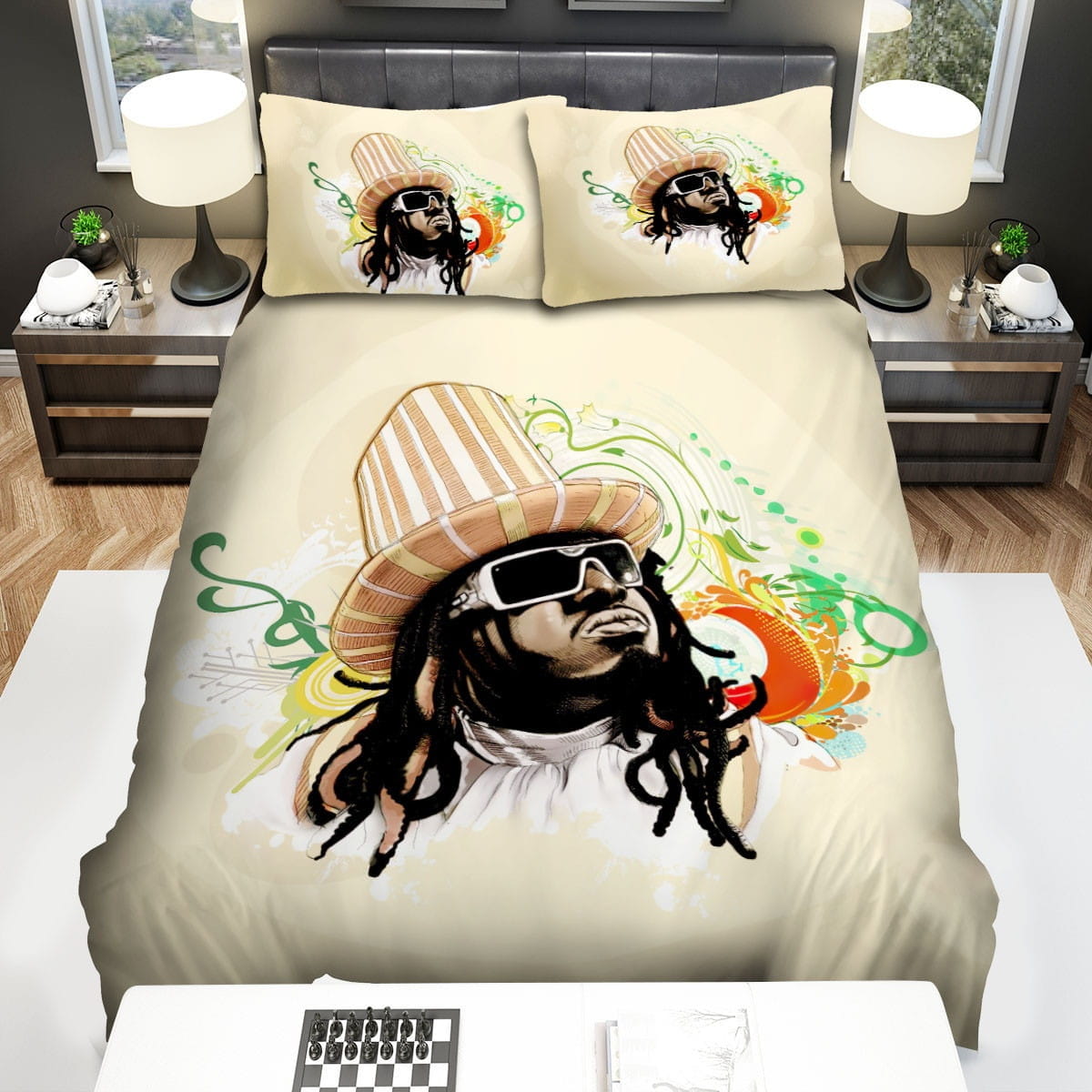 T-Pain Bedding Sets Duvet Cover Flatsheet Gift For Christmas Thanksgiving Halloween