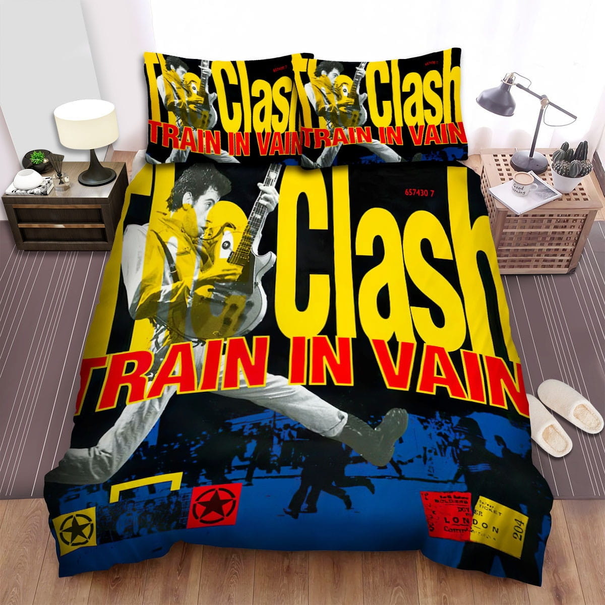 Train In Vain The Clash Decorative Bedding Sets with Duvet Cover Flatsheet Pillowcases