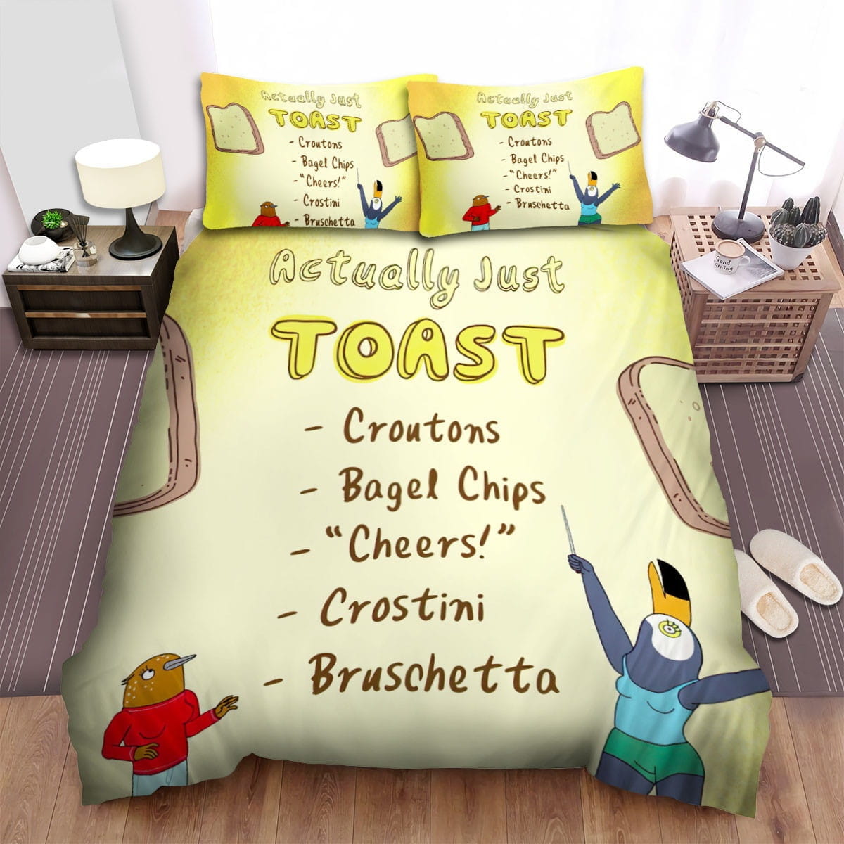Tuca & Bertie The Menu Bedding Sets Duvet Cover Flatsheet Pillowcase