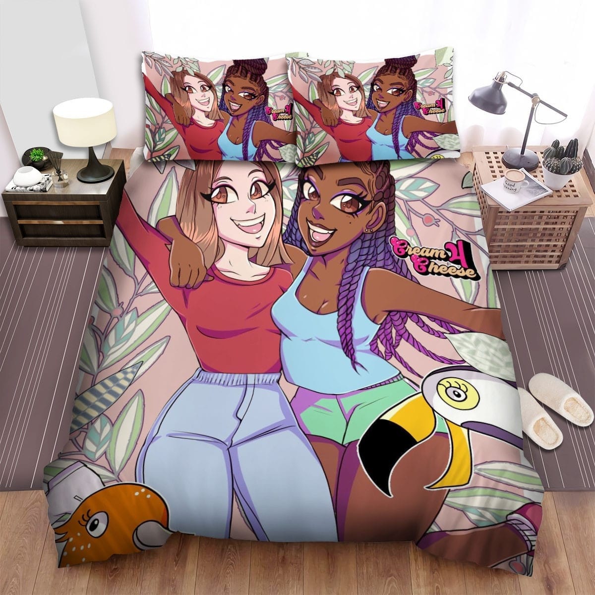 Tuca & Bertie And Two Girls Bedding Sets Duvet Cover Flatsheet Pillowcase