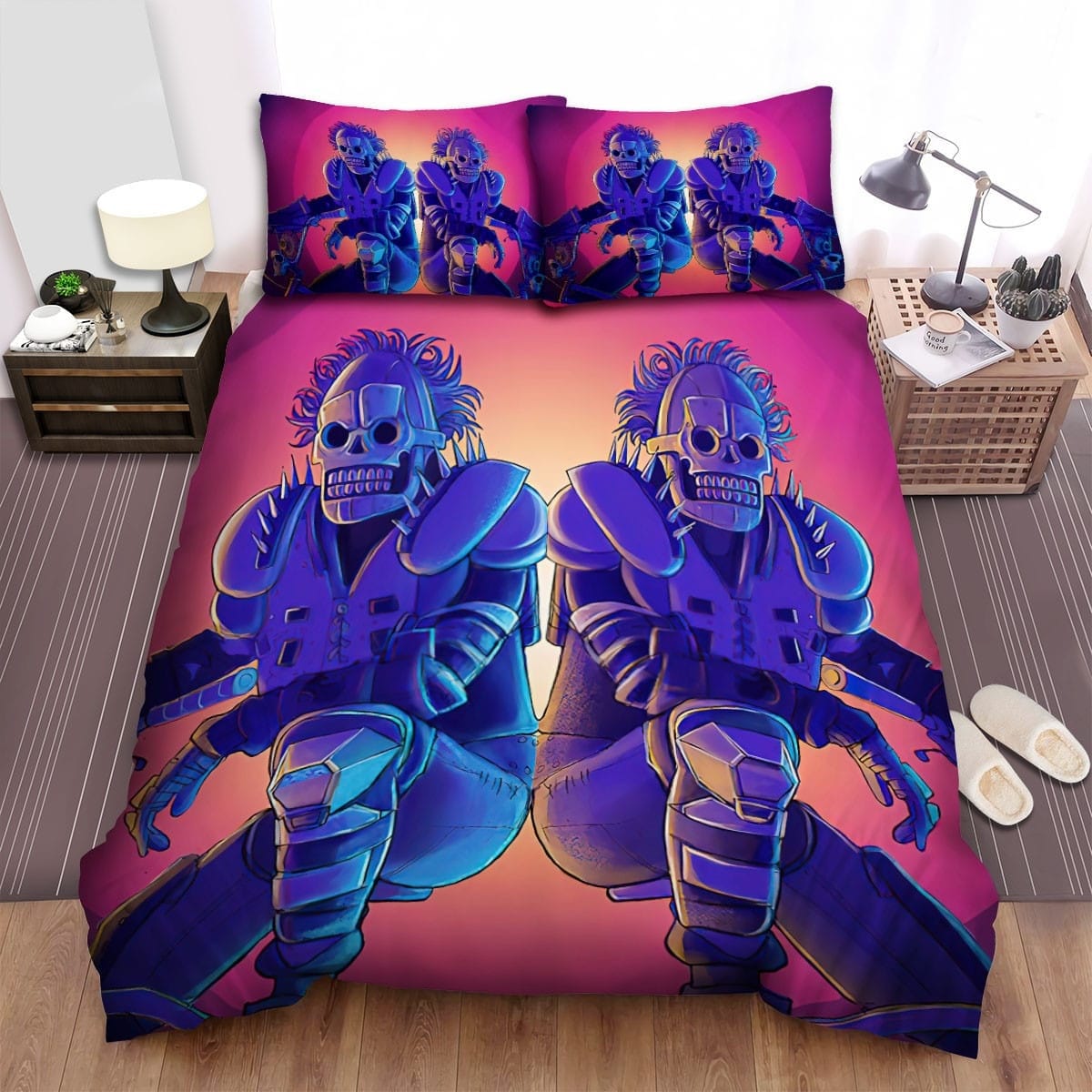 Turbo Kid Double Robots Bedding Set Duvet Cover Gift For Christmas Birthday Thanksgiving