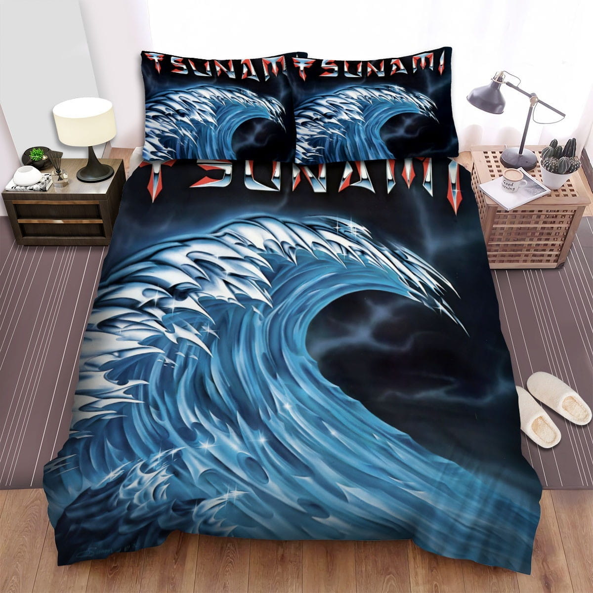 Tsunami Artwork Bedding Sets Duvet Cover Flatsheet Pillowcases For Every Bedroom
