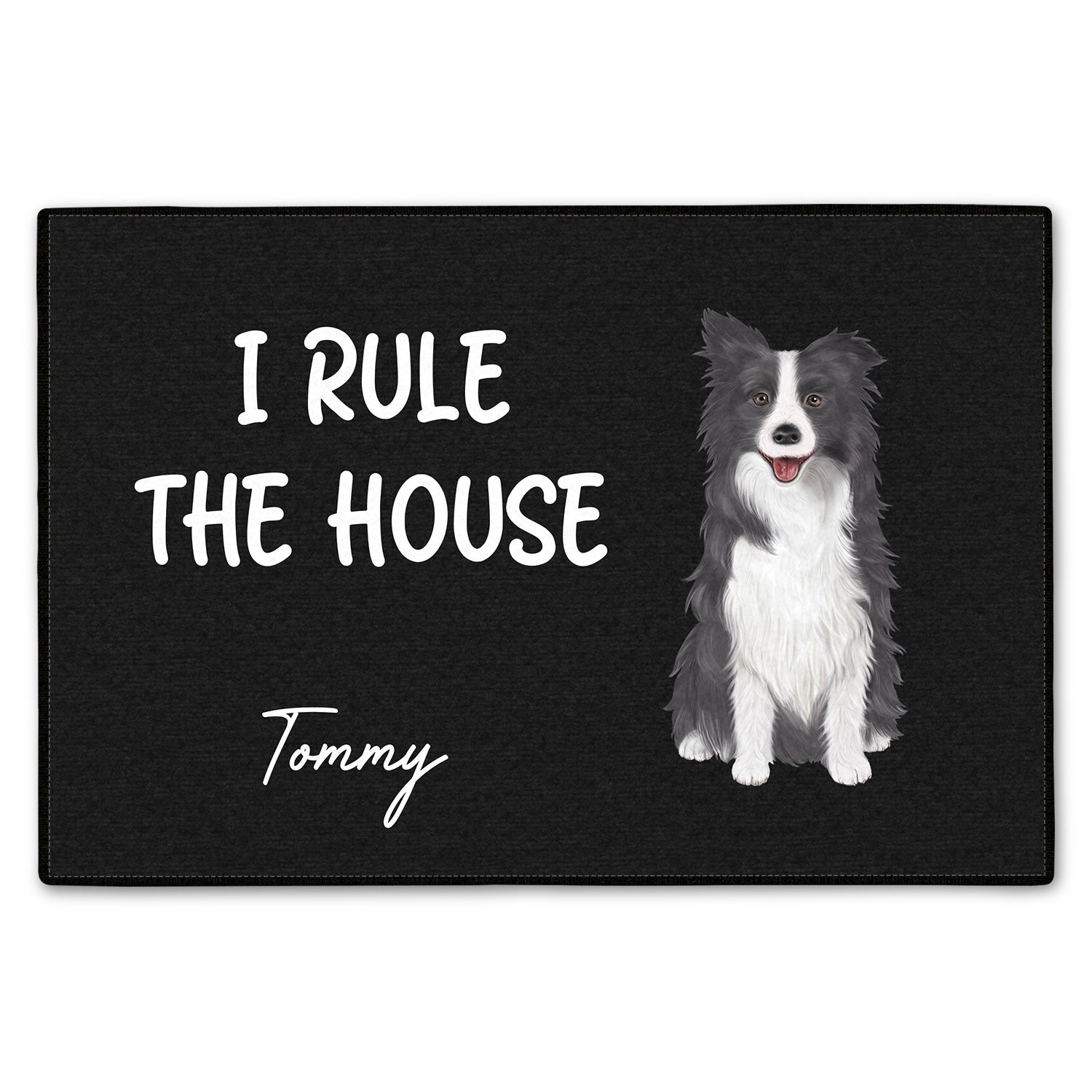 Custom Photo Clip Art Custom Name Gift For Pet Lovers Doormat