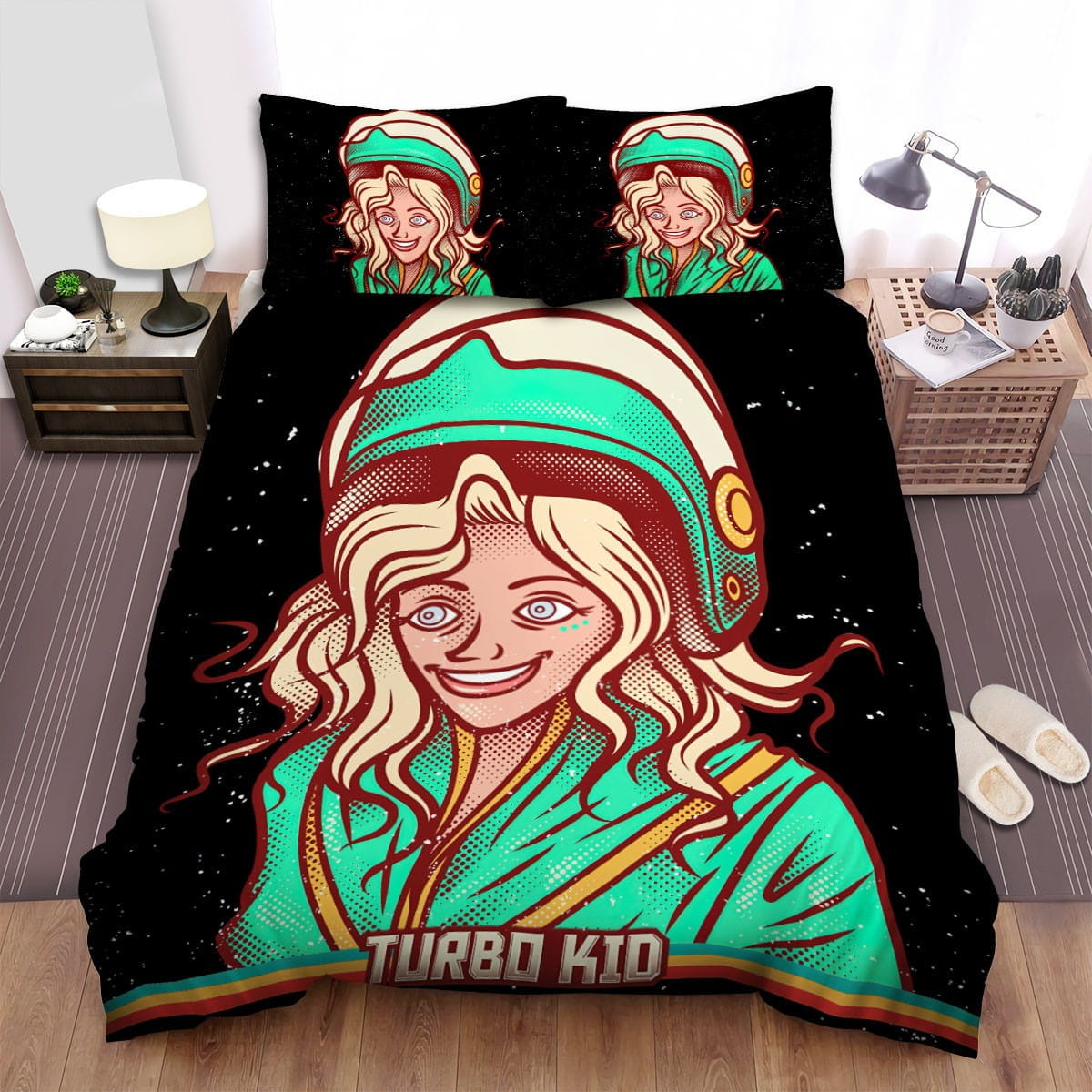 Turbo Kid Girl Bedding Sets Duvet Cover Flatsheet Gift For Christmas Thanksgiving Halloween