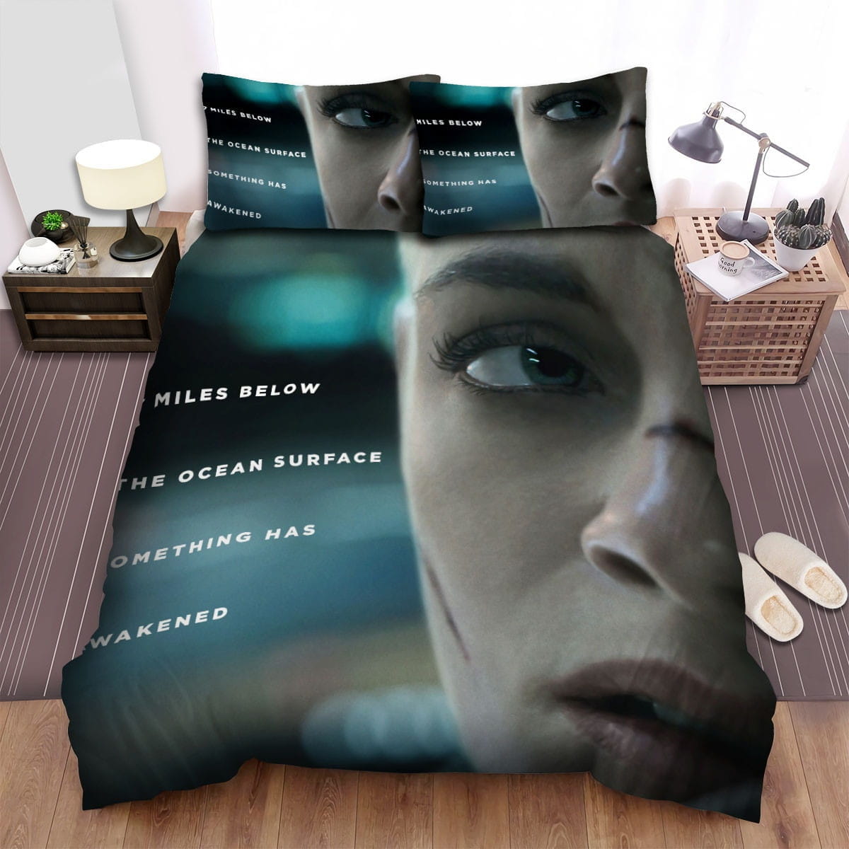 Underwater Poster 3 Bedding Sets Duvet Cover Flatsheet Pillowcase