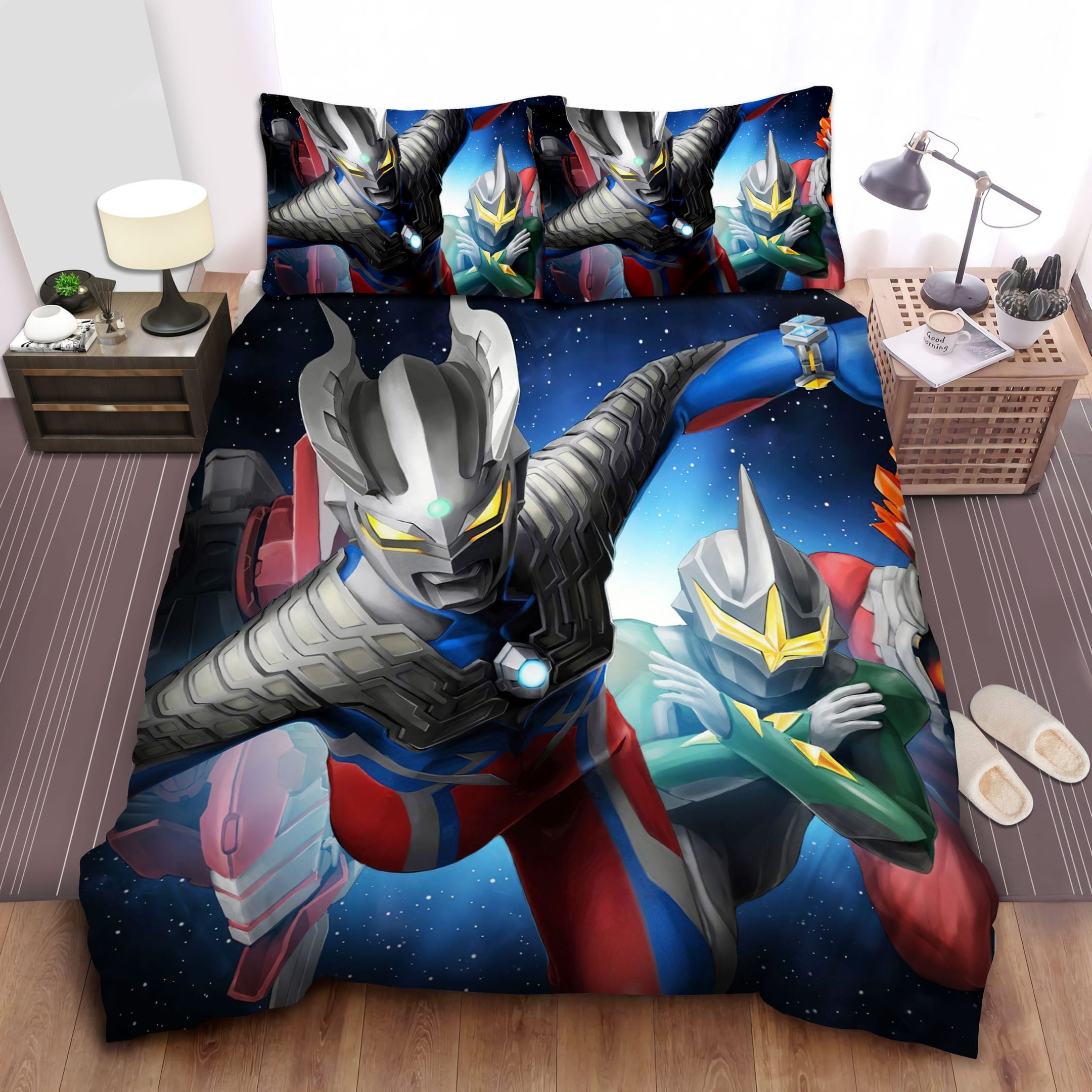 Ultraman X Bedding Sets Duvet Cover Flatsheet Gift For Wife Husband Besties