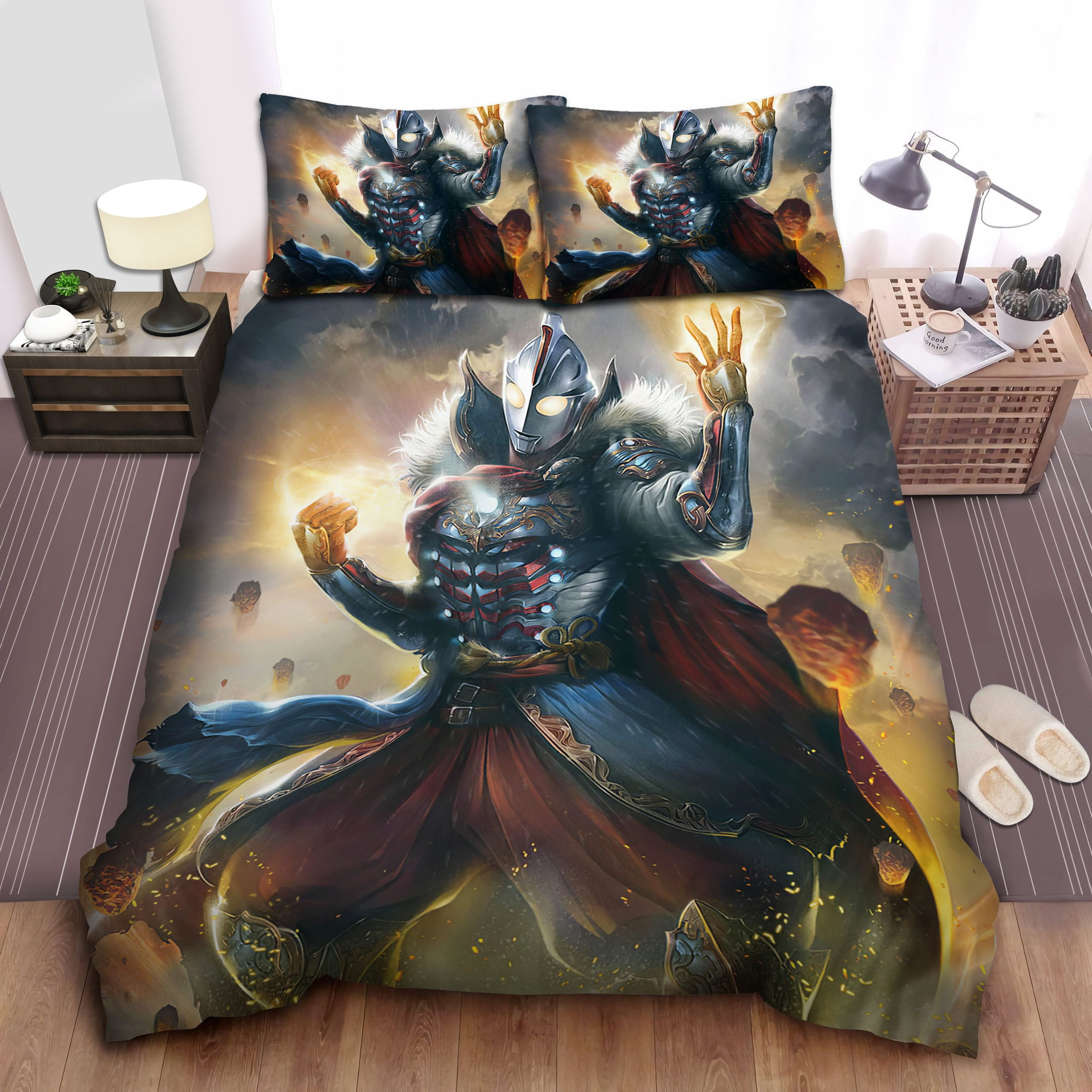 Ultraman Sengoku Era Bedding Sets Duvet Cover Flatsheet Pillowcases Perfect Gift For Fans