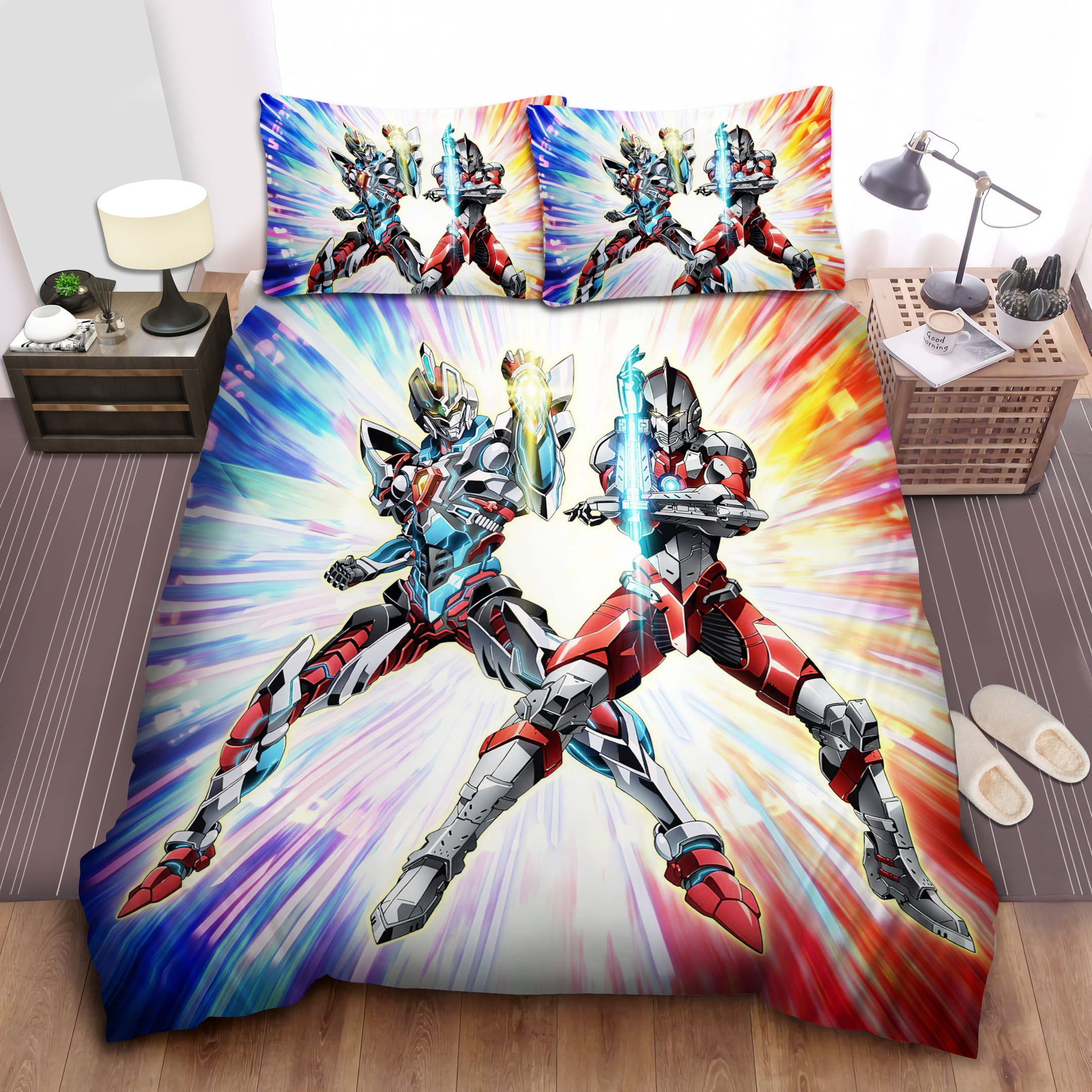 Ultraman & Gridman Bedding Sets Duvet Cover Flatsheet Pillowcase
