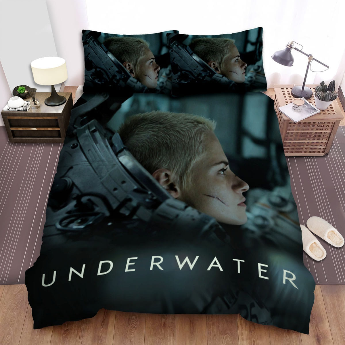 Underwater Thumbnail Bedding Set Duvet Cover Gift For Christmas Birthday Thanksgiving