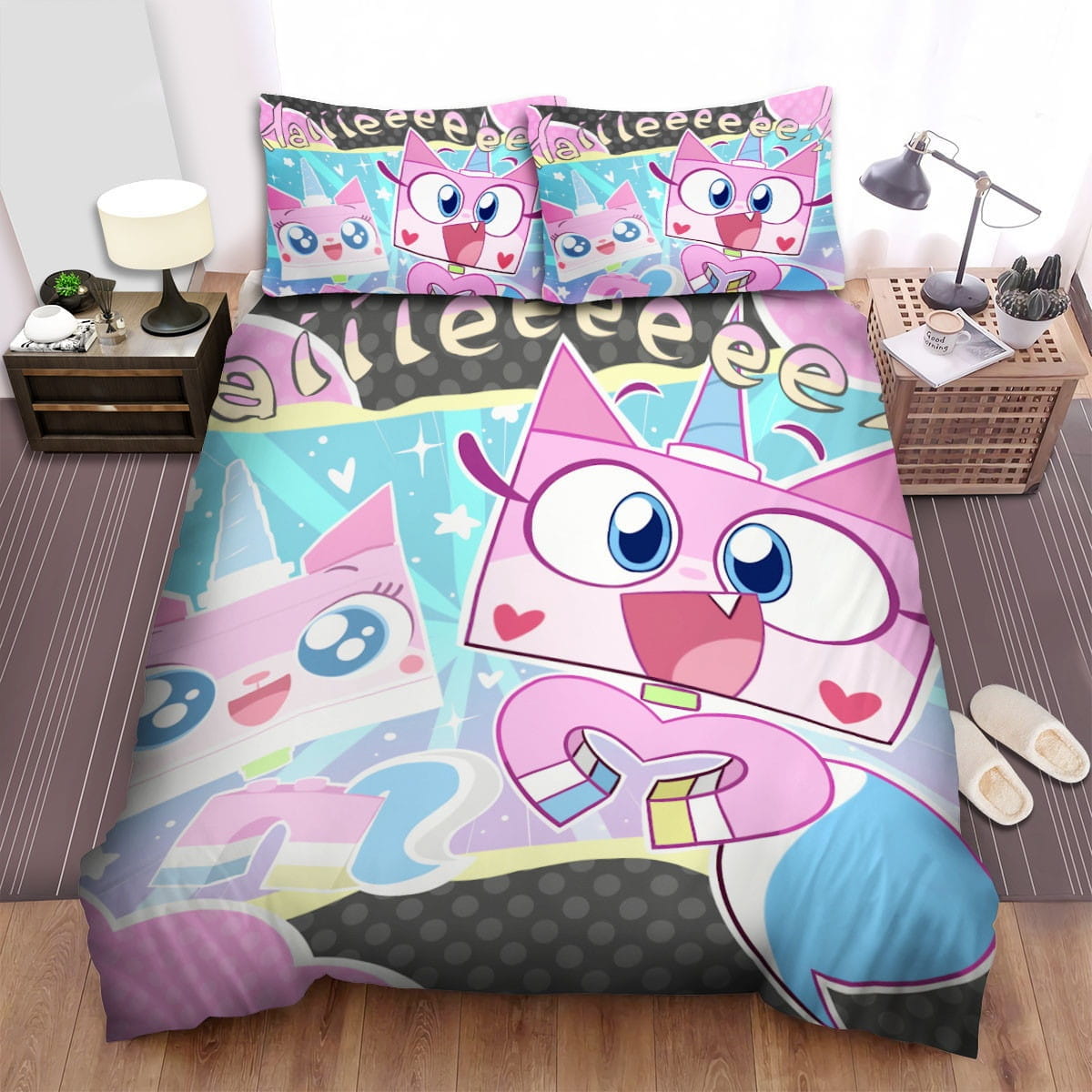 Unikitty Having Fun Bedding Sets Duvet Cover Flatsheet Pillowcases For Every Bedroom