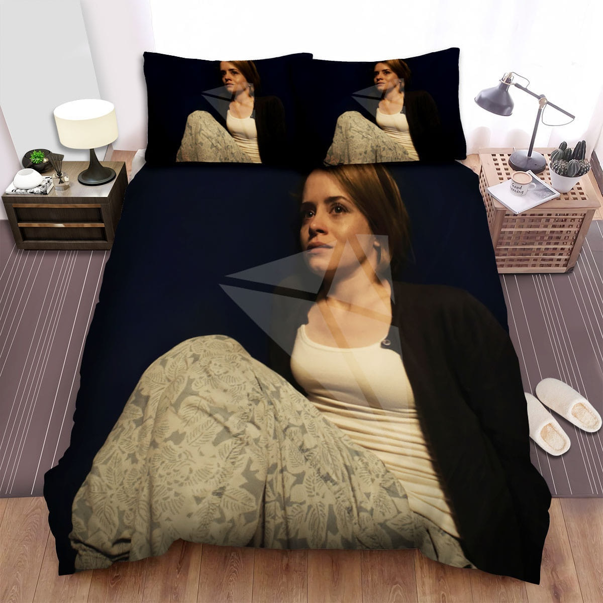 Unsane Black Background Bedding Sets Duvet Cover Flatsheet Pillowcase