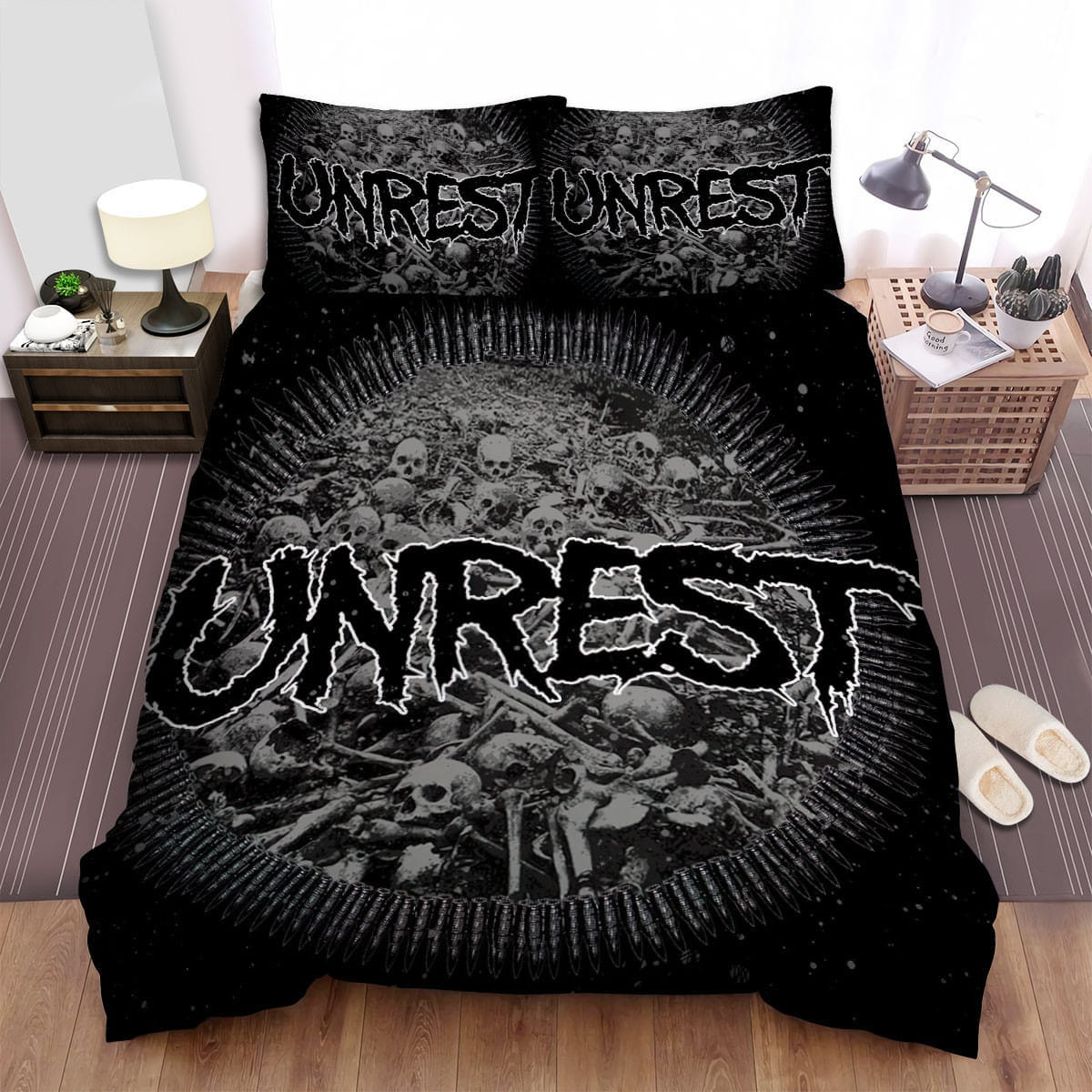 Unrest Cover Photo Decorative Bedding Sets with Duvet Cover Flatsheet Pillowcases