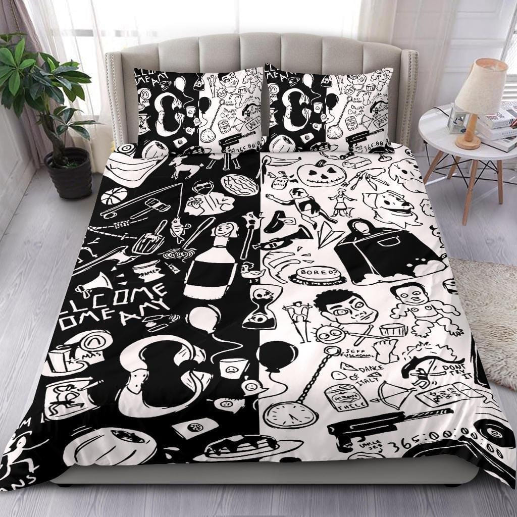 Unus Annus Logo Decorative Bedding Sets with Duvet Cover Flatsheet Pillowcases