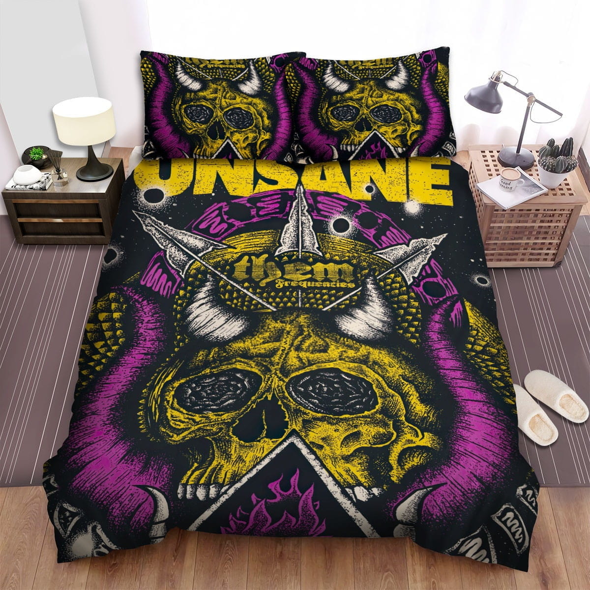 Unsane Art Bedding Sets Duvet Cover Flatsheet Gift For Christmas Thanksgiving Halloween