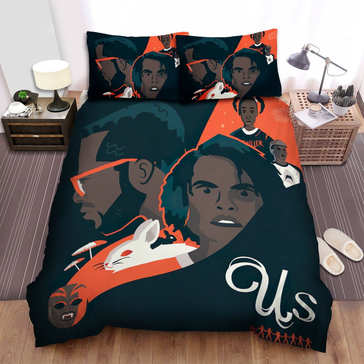 Us Ii Movie Art Bedding Sets Duvet Cover Flatsheet Gift For Christmas Thanksgiving Halloween