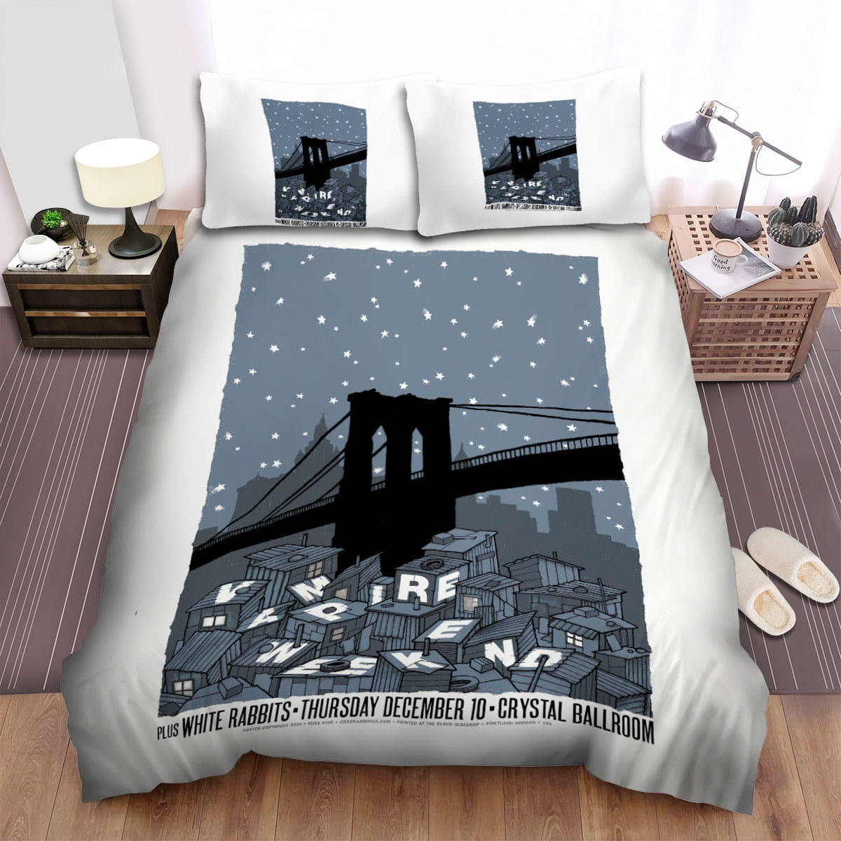 Vampire Weekend Band Bridge Bedding Sets Duvet Cover Flatsheet Pillowcases For Every Bedroom