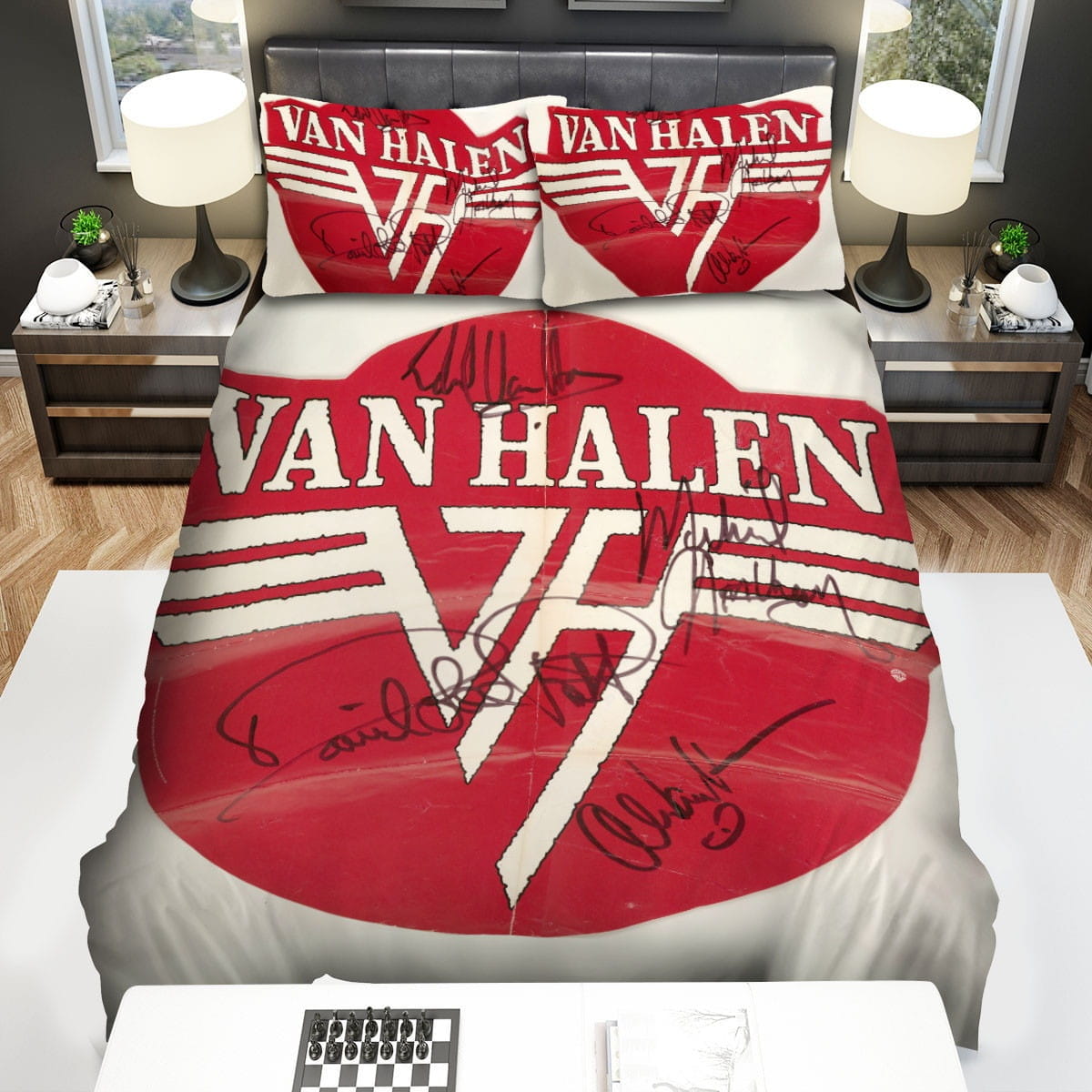 Van Halen Signature Decorative Bedding Sets with Duvet Cover Flatsheet Pillowcases