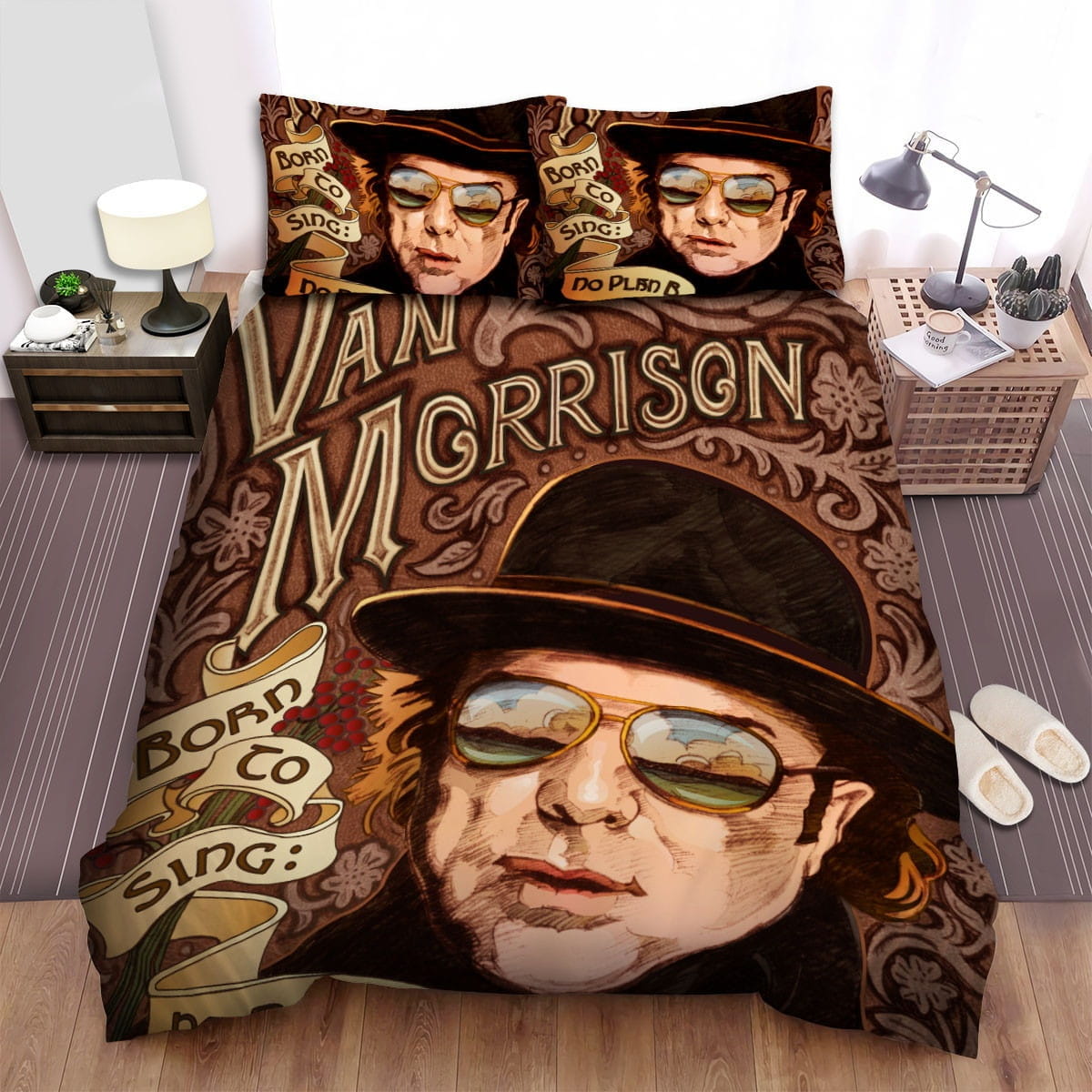 Van Morrison Bedding Sets Duvet Cover Flatsheet Gift For Christmas Thanksgiving Halloween