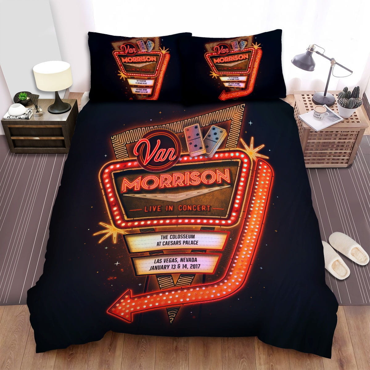 Van Morrison Bedding Sets Duvet Cover Flatsheet Gift For Wife Husband Besties