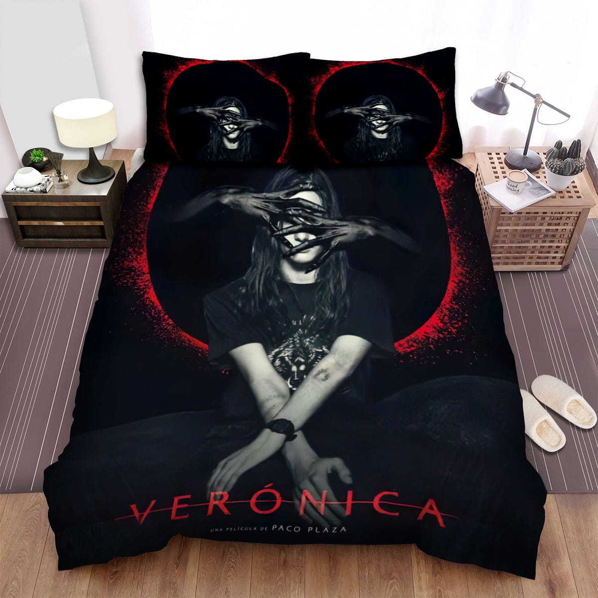 Ver-nica I Blindfold Bedding Set Duvet Cover Gift For Christmas Birthday Thanksgiving