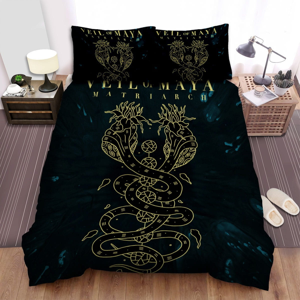 Veil Of Maya Band Matriarch Bedding Sets Duvet Cover Flatsheet Gift For Christmas Thanksgiving Halloween