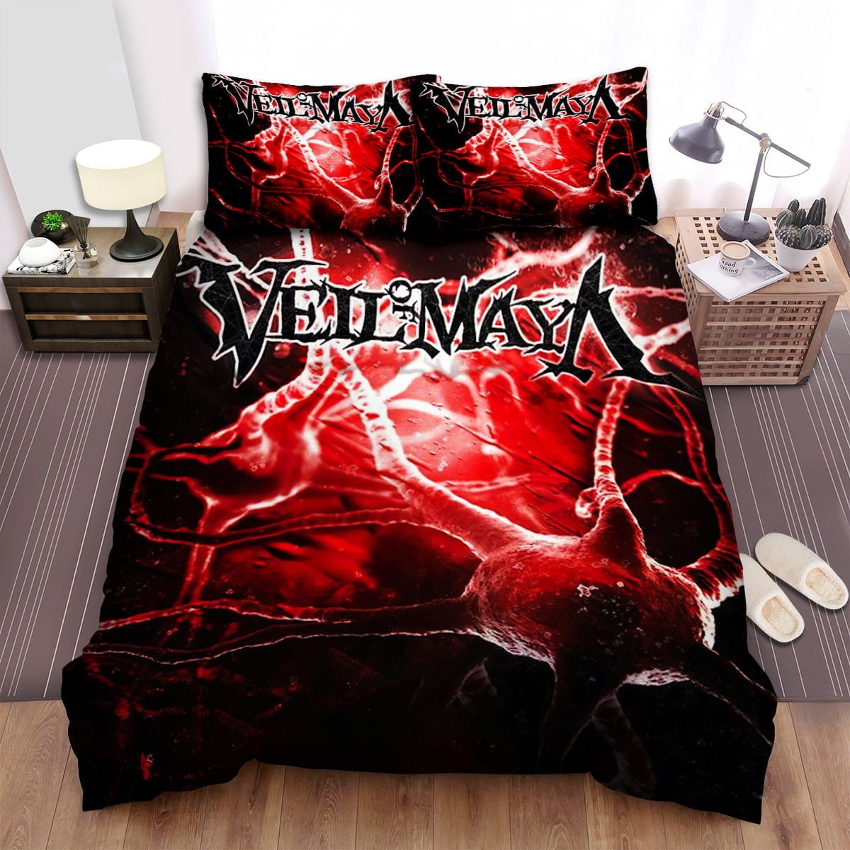 Veil Of Maya Band Nerves Bedding Sets Duvet Cover Flatsheet Gift For Wife Husband Besties