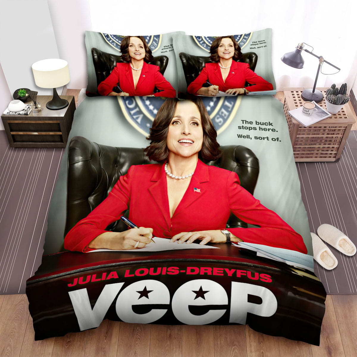 Veep Selina Meyer Poster Bedding Sets Duvet Cover Flatsheet Gift For Christmas Thanksgiving Halloween
