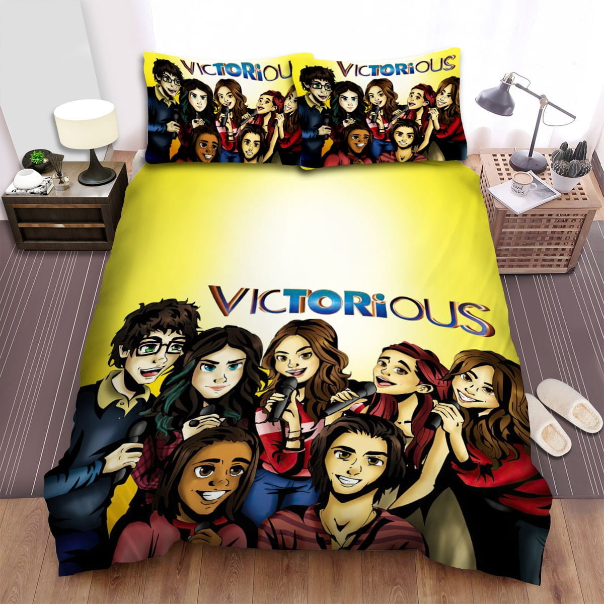 Victorious Movie Art 2 Bedding Sets Duvet Cover Flatsheet Gift For Christmas Thanksgiving Halloween